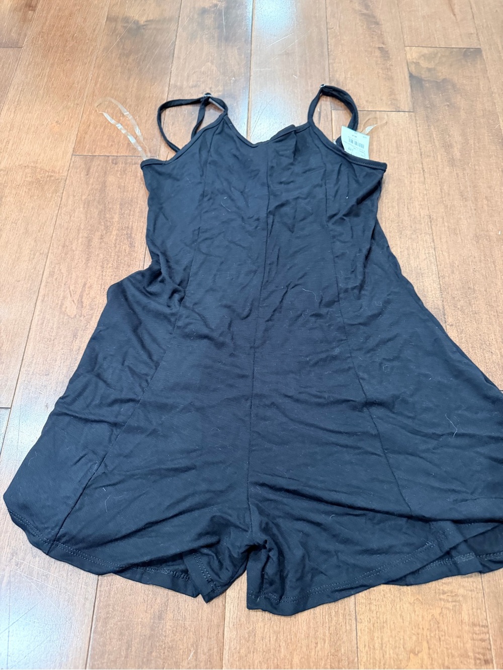 Girls Black One-Piece Romper